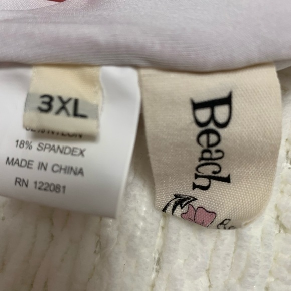 BEACH BASH Plum/Wine Flattering Ruched
Halter Top One Piece 
Swimsuit. 3X - Picture 10 of 10